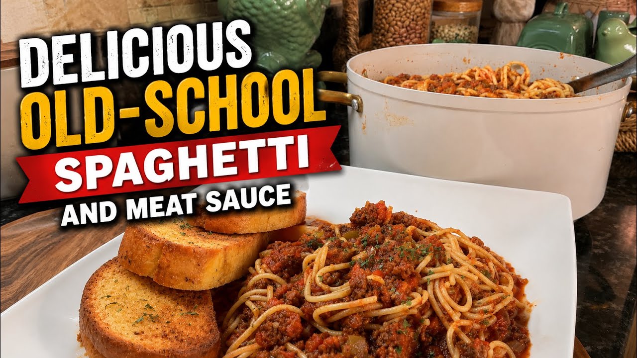 OLD SCHOOL, SPAGHETTI, AND MEAT SAUCE, DONE RIGHT ! - YouTube