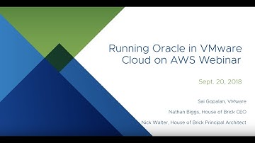 Accelerate your Oracle workload migration to the cloud using VMware Cloud on AWS