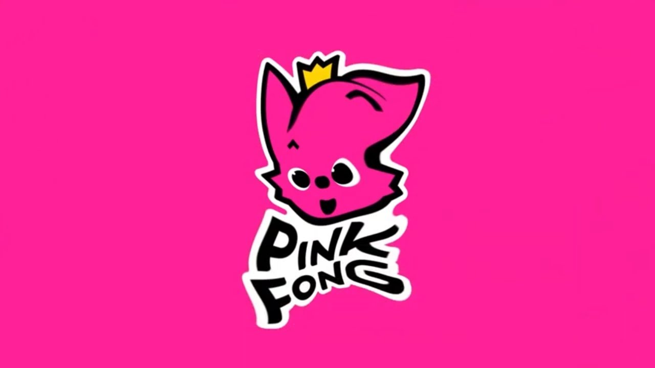 pinkfong logo 2021, pink fong top logo effect, pinkfong logo mirror, pink f...