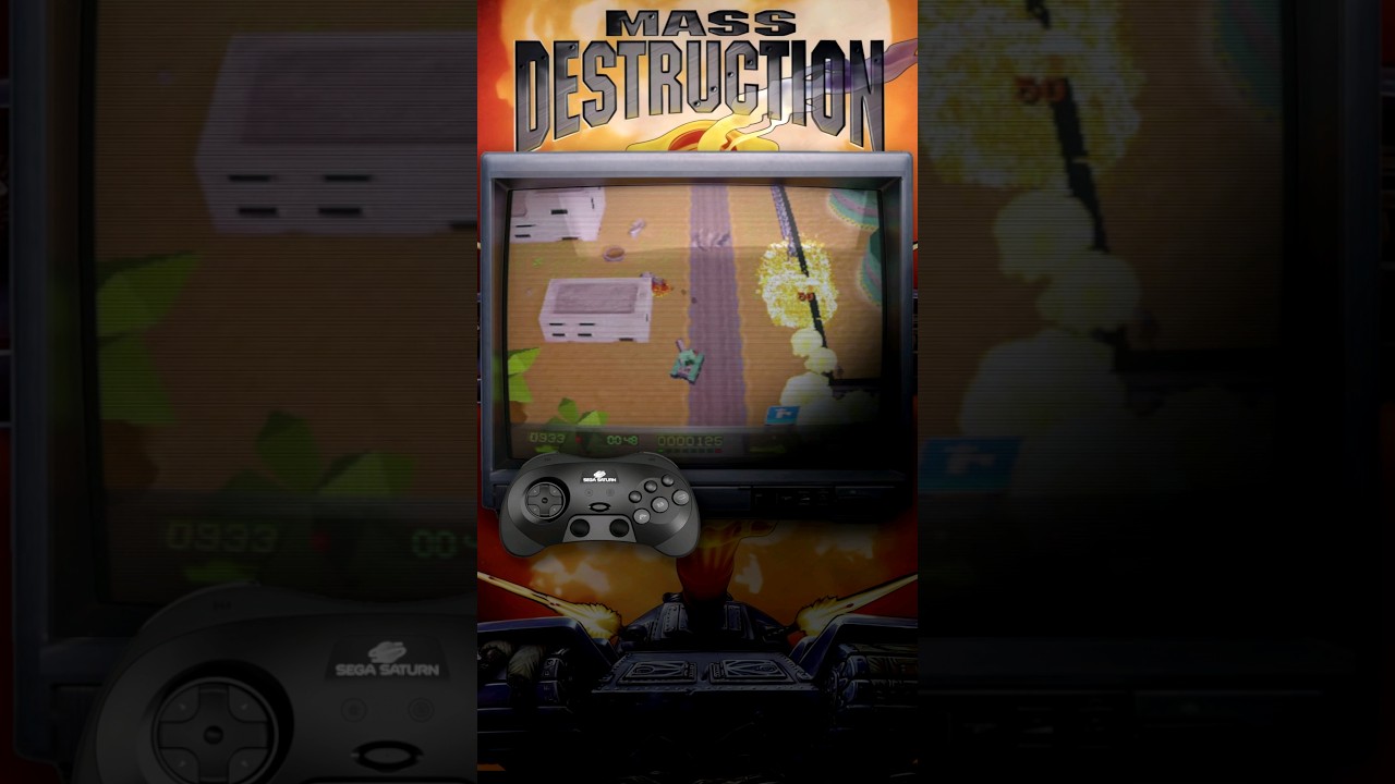 Mass Destruction - Jogo de Tiro do Sega Saturn 
