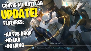 Config ML Anti Lag 60Fps No password - MLBB