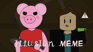 Illusion meme | Roblox piggy animation (flash warning)