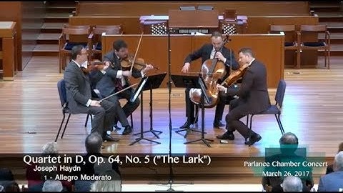 The Jerusalem Quartet performs Haydn’s “Lark Quartet” on Parlance Chamber Concerts