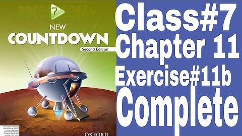 7th Class New Countdown||Chapter#11||Exercise#11b||Complete||#ShortConceptOnlineAcademy