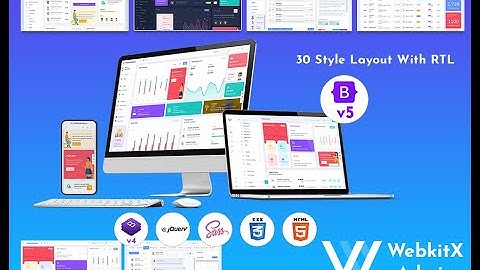 Best Dark Version Admin Panel Dashboard of WebkitX Bootstrap UI Kit
