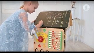 Бизиборд - интерактивная доска для детей / Утренний эфир видео Бизиборд развивающая доска для детей, купить в детскоим