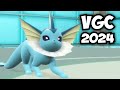  el equipo ms raro del regulation f   combates vgc 2024  pokmon scarlet  violet  vaporeon