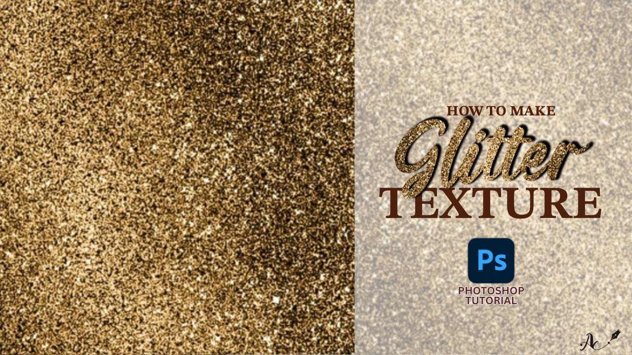 How to Create Glitter Texture in Adobe Photoshop 👩‍💻 🏻 - YouTube