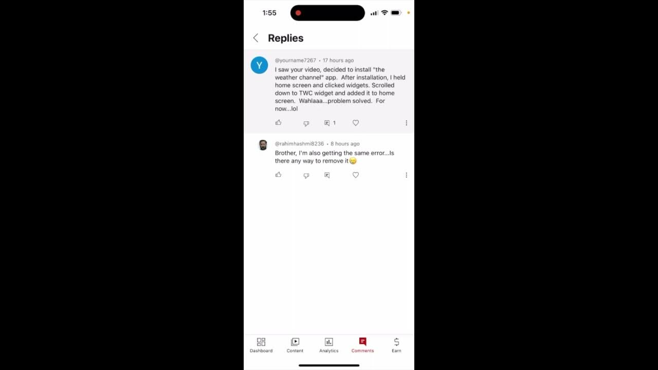 Possible way to remove Glance App Widget error YouTube