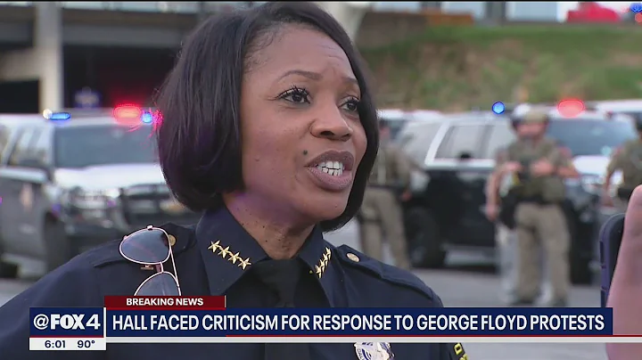 Dallas Police Chief Renee Hall announces her resig...