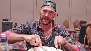 Tyson fury table for one: lineal champ philosophises over steak & rice