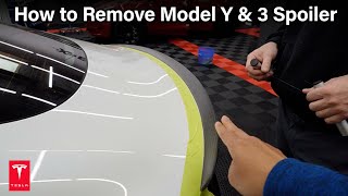 How to Remove 2023 Tesla Model Y & 3 Rear Carbon Fiber Spoiler