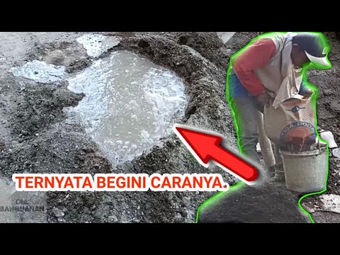 MEMBUAT CAMPURAN SEMEN DAN PASIR, PLESTERAN,PONDASI ...