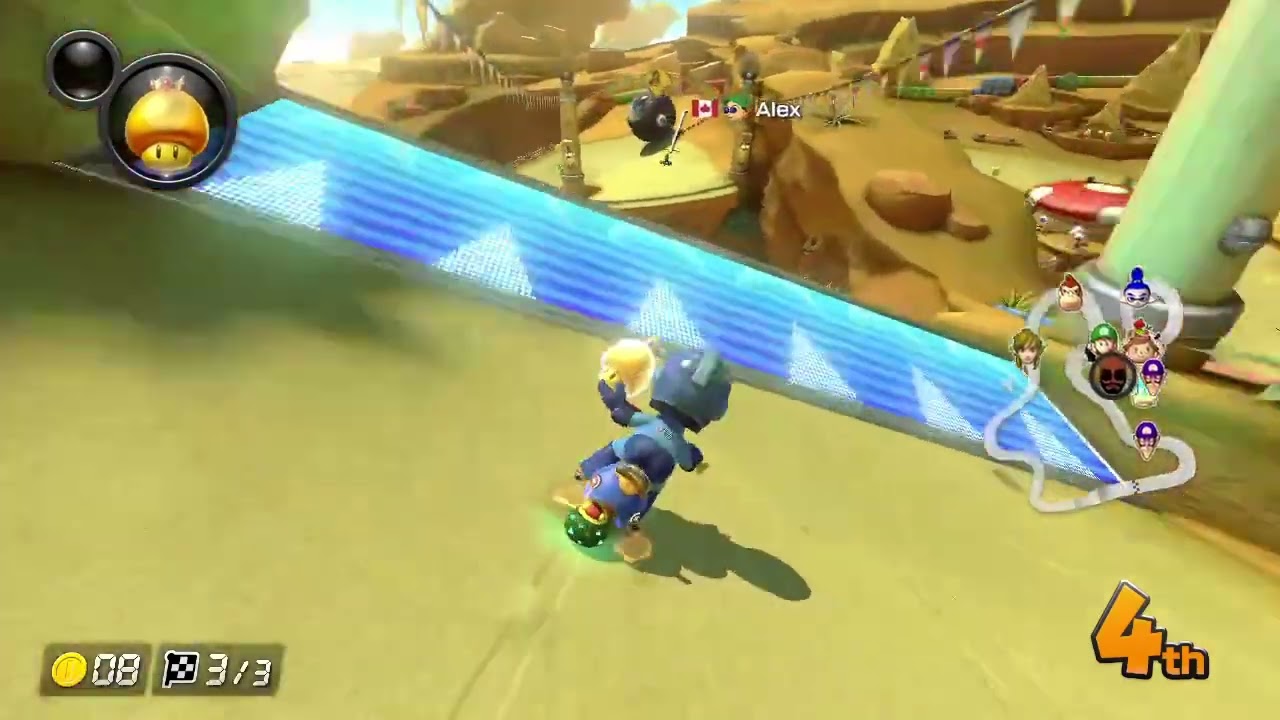 Cheesing a victory in Cheese Land.