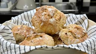 Homemade BREAD for Lazy People 🤪 Delicious NO Knead Bread for Breakfast 🍞