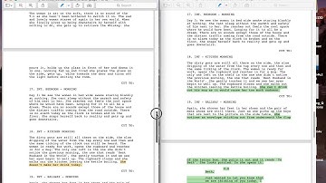 Comparison of Second Draft & Final Finished Script