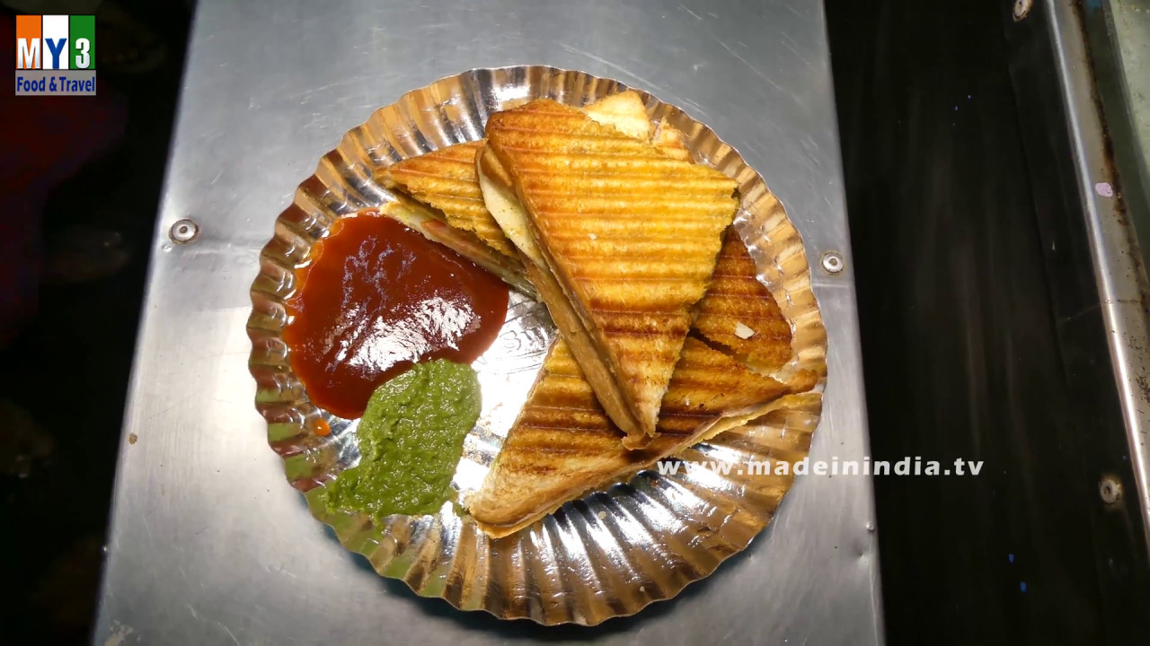 Roadside Veg Grilled Sada Sandwich Making street food | STREET FOOD
