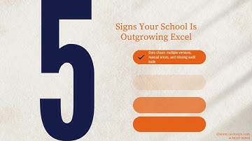 Still Using Excel for School Management? Here