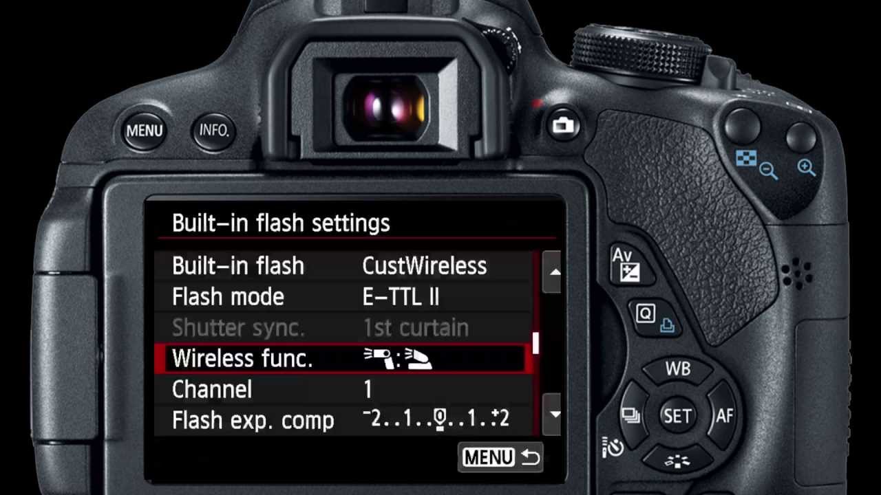 Canon T4I, T5I Digital Rebel Off-Camera Flash Setup