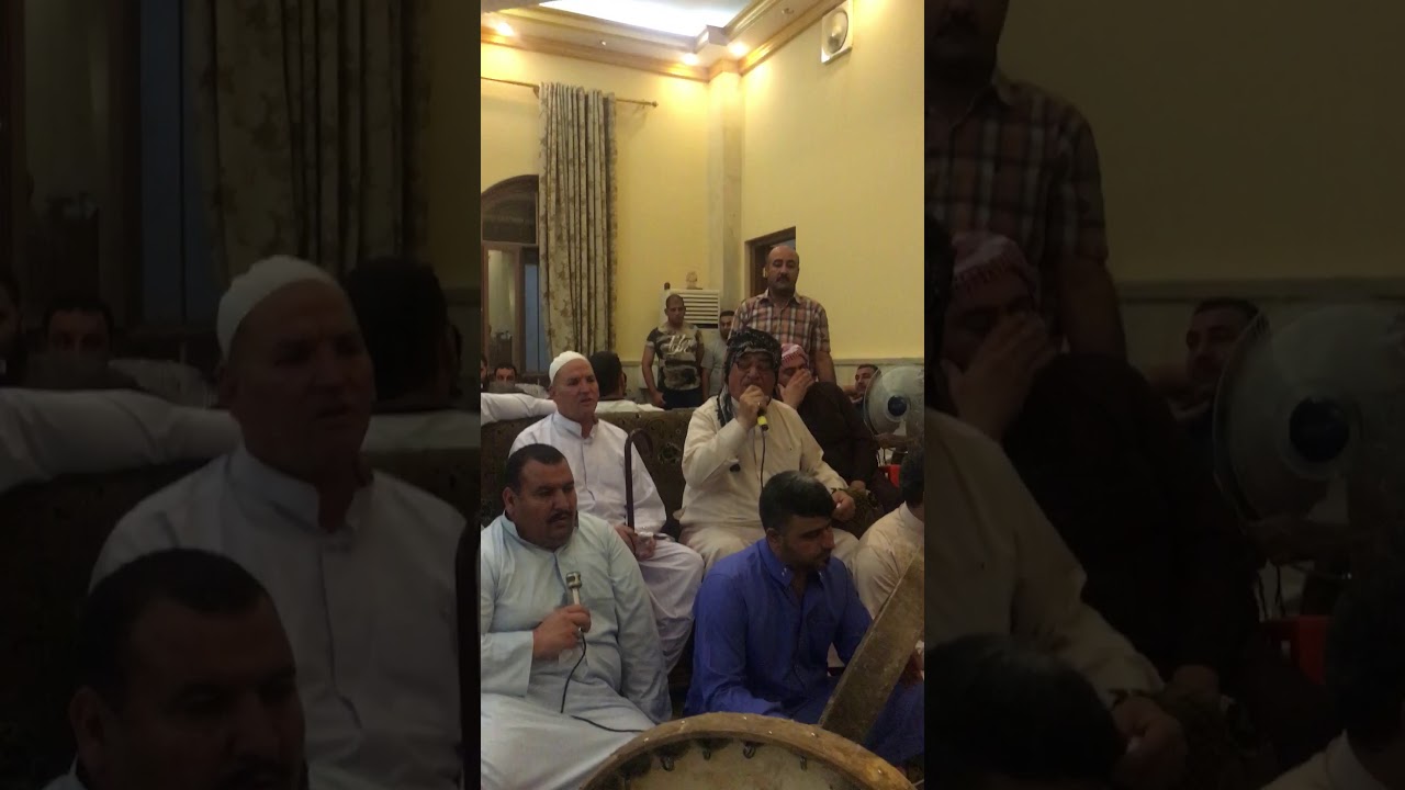 المداح رعد كلاب في ديوان السادة ال عباس الحسنية في سامراء/بجت عيني