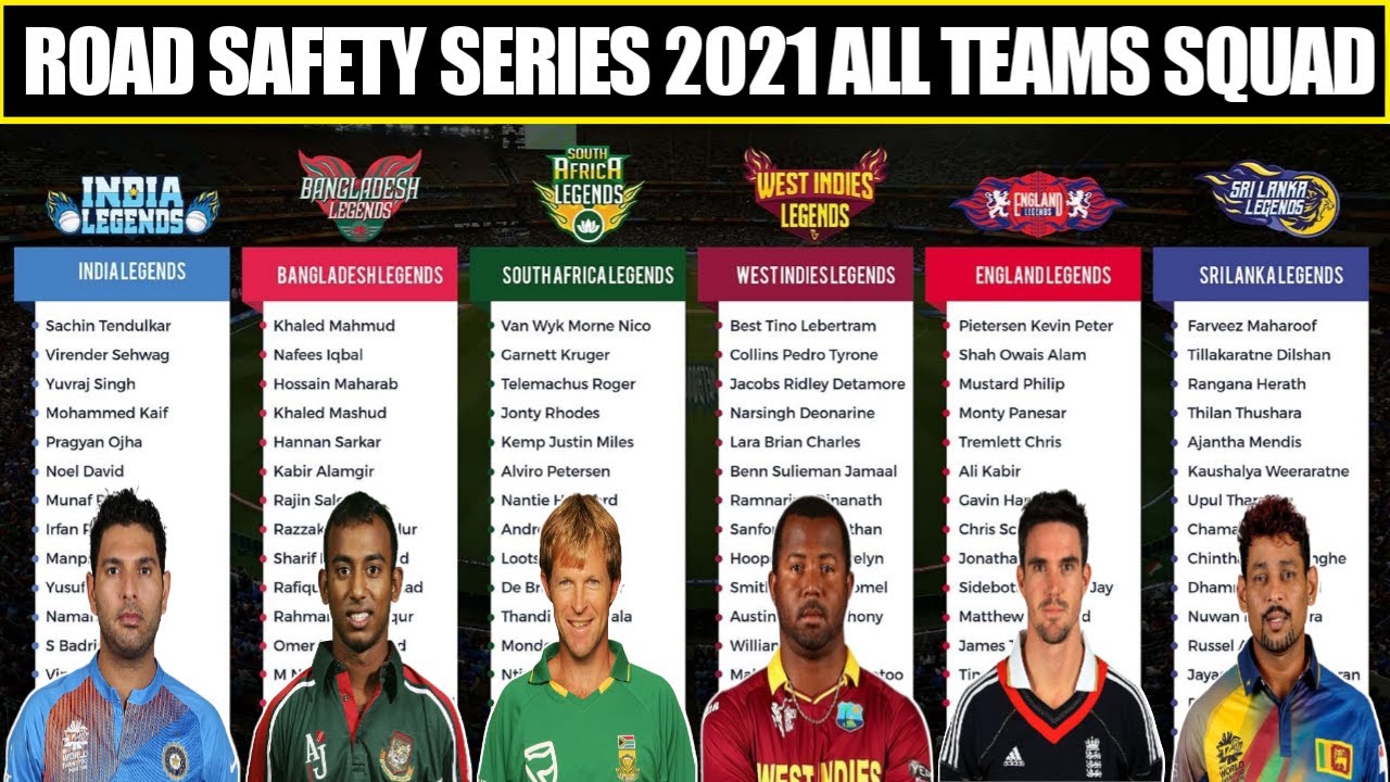 Road Safety World Series 2021 All Teams Confirmed Squad Road Safety Series 2021 All Teams Squads 