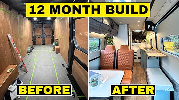 DIY CAMPER VAN CONVERSION FULL BUILD TIMELAPSE