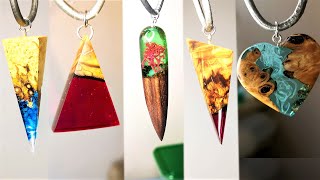 Epoxy Resin DIY Ideas. 5 Amazing Jewelry with Resin and Wood | Resin Pendants - Resin Art