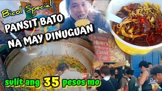 Pansit bato with dinuguan ni Manoy Henry | Bicol special | street foods