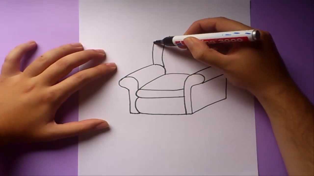 Como dibujar un sofa paso a paso | How to draw a sofa - thptnganamst.edu.vn