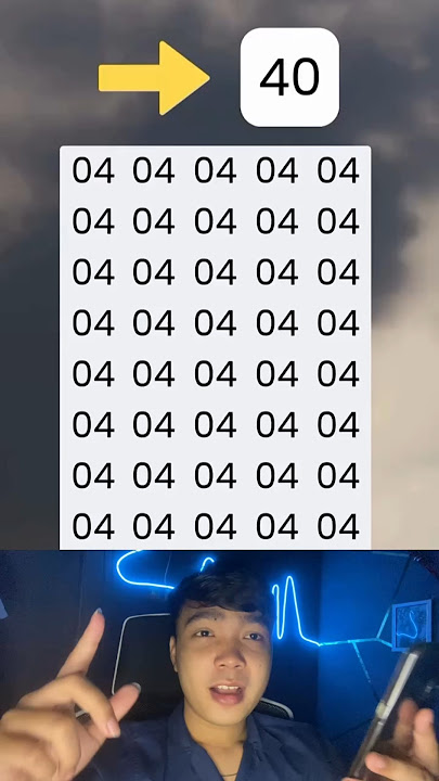 Am I the only one having trouble finding 40 among these random numbers?