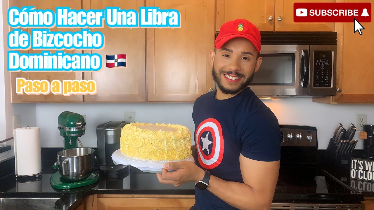 Bizcocho Dominicano de 1 libra (En 4 capas relleno de crema pastelera)