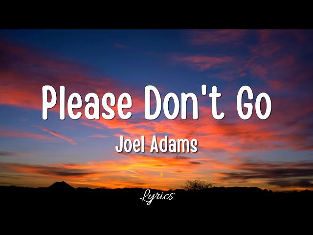 Please Don't Go  - Joel Adams (Lyrics) Full HD 🎵 class=