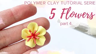 5 Flowers [ part 4.] | Polymer Clay Modelling Tutorial Serie