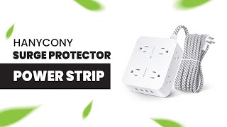 Streamline Your Charging Setup: HANYCONY Surge Protector Power Strip Review