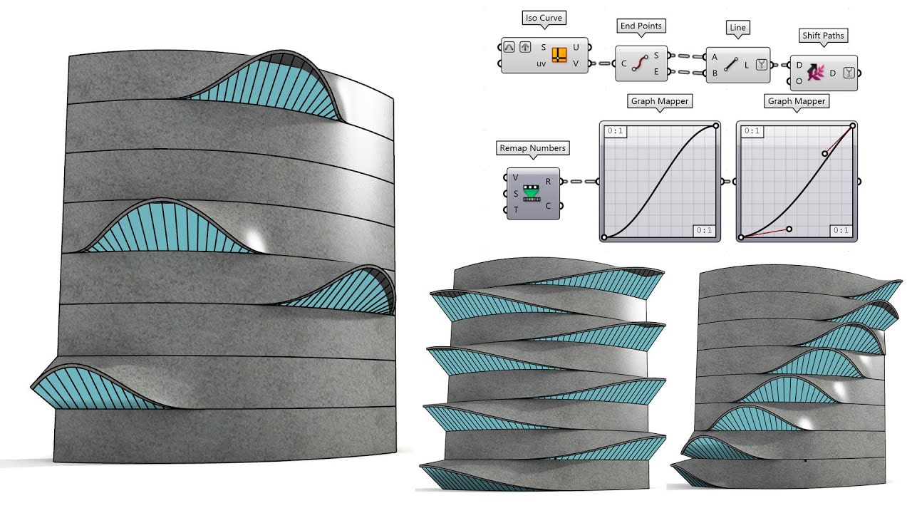 Rhino Grasshopper Tutorial (Parametric Facade) - YouTube