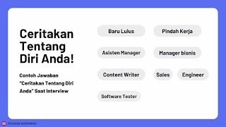 [ RANGKUMAN ] Jawaban Pertanyaan Tentang Kepribadian | Ceritakan Tentang Diri Anda