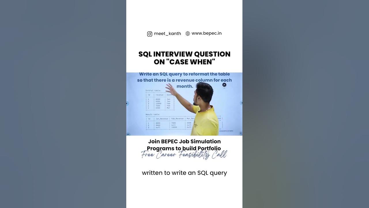 SQL Interview Question “Case When” || SQL Tutorail || SQL Interview Questions