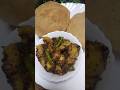 Crispy Puri with Masaledar Aloo Sabzi | AlooPuri 🍽️🌸! #shorts