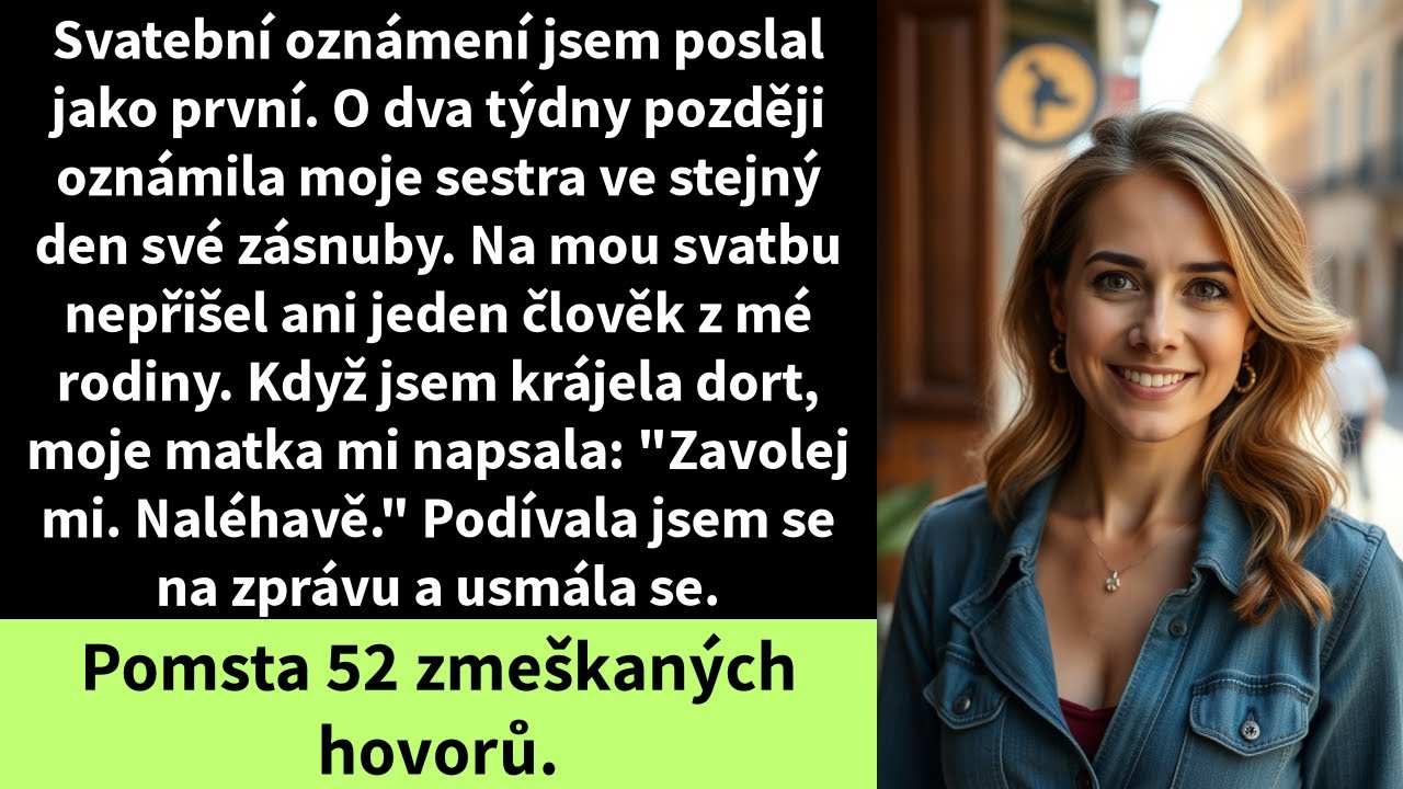 Svatební oznámení jsem poslal jako první. O dva týdny později oznámila moje sestra ve stejný den své