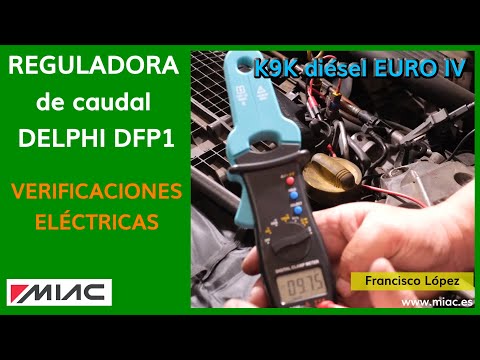 ELECTROVÁLVULA control caudal bomba DELPHI DFP1, VERIFICACIONES eléctricas.