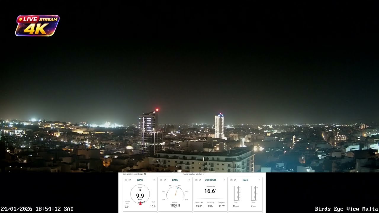 Malta Live Stream in 4K UHD 24/7 + Chill Out Music Vibes