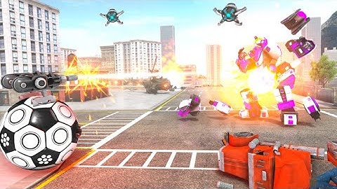 Football Robot Car Game: Muscle Car Robot Golden Guns Studio Android/IOS Gameplay