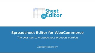 Wp Sheet Editor Bulk Edit Woocommerce Products And Posts In A Spreadsheet
