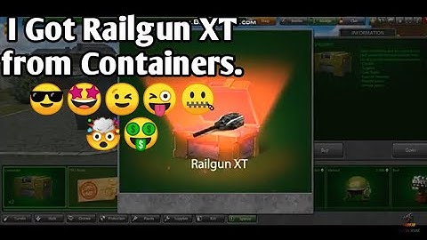 Tanki Online I Container Opening # 1 | I got Railgun XT from Containers.|