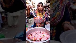 Mohabat ka sharbat jameshiri mix fruit falooda Peshawar 😋 #shorts #juice #youtubeshorts#streetfood