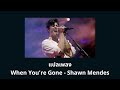 แปลเพลง When You&#39;re Gone - Shawn Mendes (Thaisub ความหมาย ซับไทย)