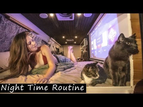 van-life-night-routine-|-married-couple-living-in-a-van-full-time