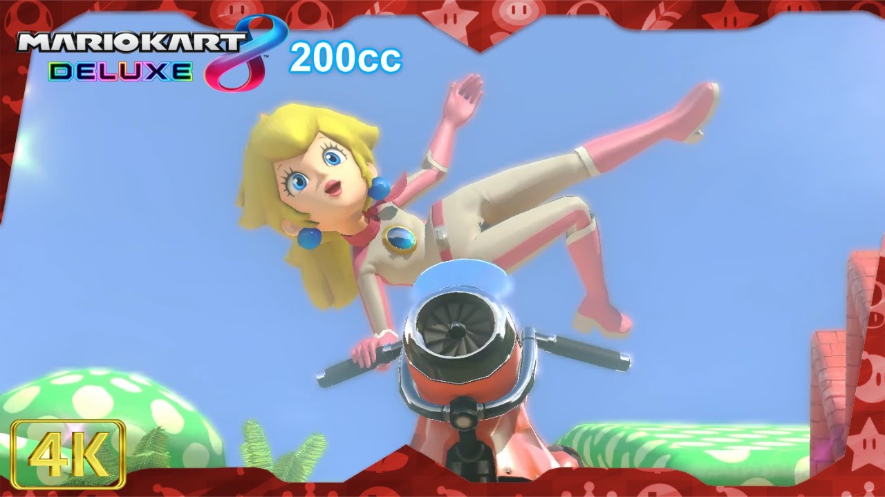 Mario Kart 8 Deluxe for Switch ⁴ᴷ Full Playthrough (All Cups 200cc, Peach gameplay)