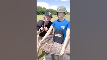 .50 Cal Sniper vs 2 Bulletproof Plates – Will It Penetrate?#shorts