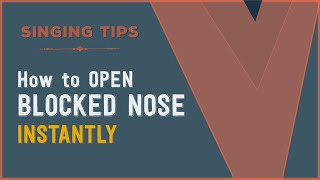 SINGING TIPS | How to Open a Blocked Nose Quickly | VOCAL NEBULA